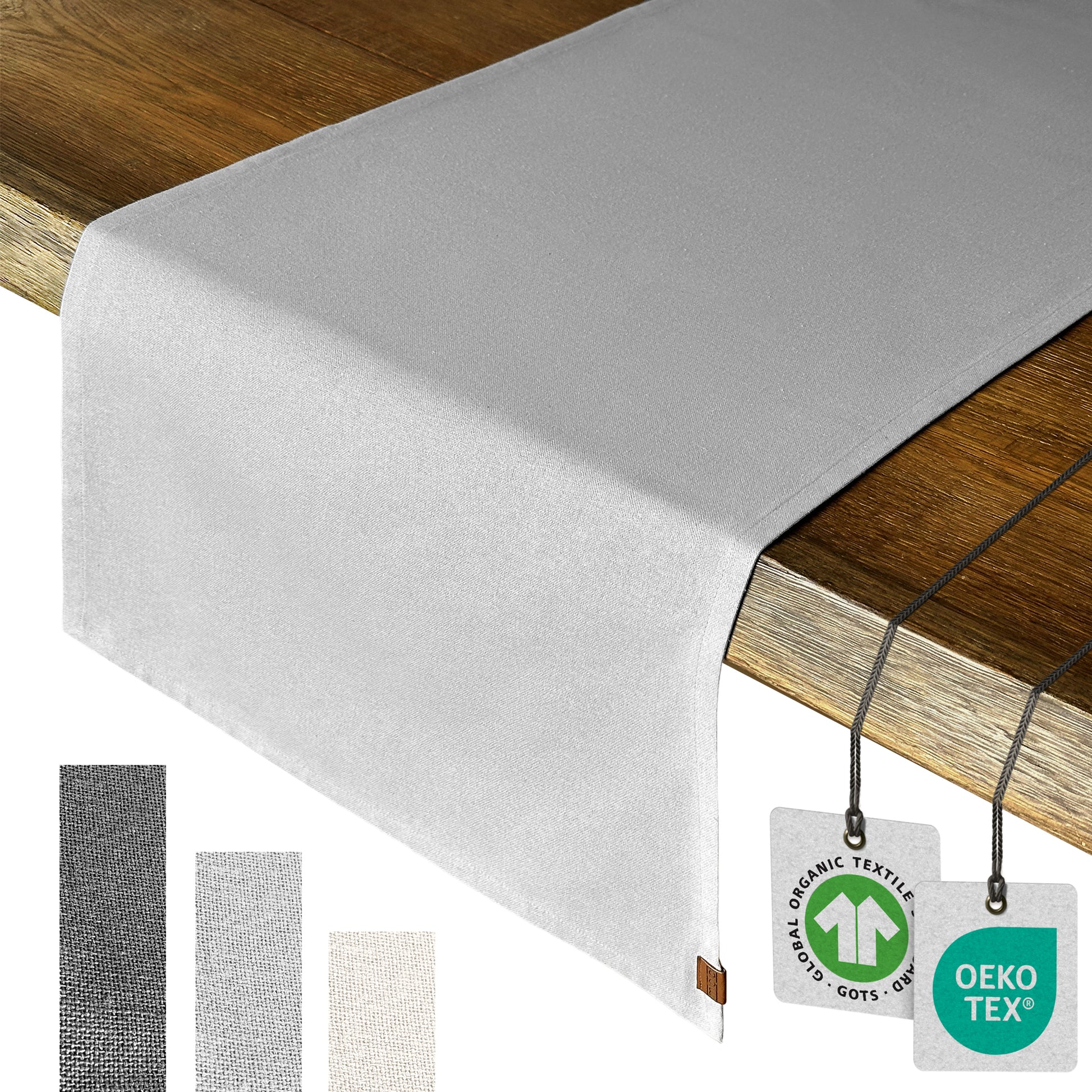 Tischläufer aus – x cm Bio-Baumwolle 40 Design MIQIO® 100% - 150