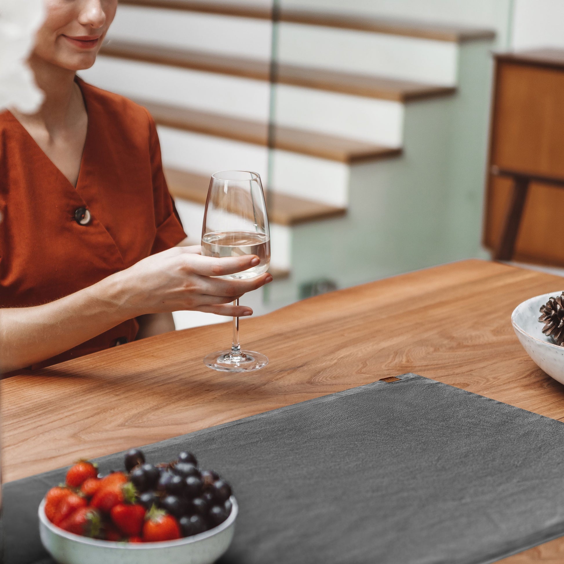 Tischläufer aus 100% MIQIO® 40 Design - – x 150 cm Bio-Baumwolle